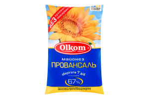 Майонез 67% Провансаль Olkom м/у 200г