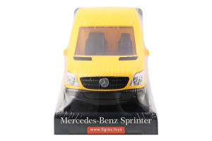 Іграшка Автомобіль Мерседес-бенс Спринтер Евакуатор жовтий Тигрес