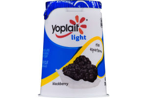 Yoplait Light Fat Free Yogurt Blackberry