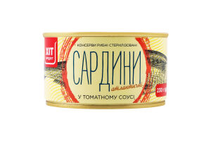 Сардины атлантические в томатном соусе Хіт продукт ж/б 230г