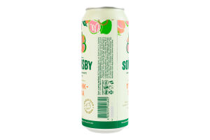 Сидр 500мл 4.7% обычный шипучий сладкий Персик-гуава Somersby ж/б