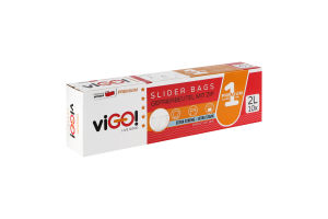 Пакеты-слайдеры для хранения продуктов 18х25см №7564210 Премиум viGO! 10шт