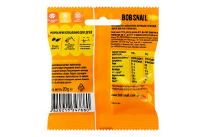 Снек фруктовый для детей от 12мес Mango Baby Bob Snail м/у 20г