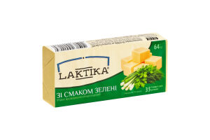 Продукт сырный 35% молокосодержащий плавленый Со вкусом зелени Laktika м/у 64г