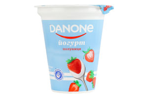 Йогурт 3.2% с наполнителем Клубника Danone ст 260г