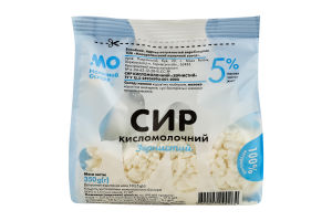 Сир кисломолочний 5% зернистий Молочний острів м/у 350г