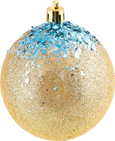 Прикраса ялинкова Куля Символіка Іній 80мм 31526