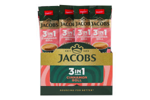 Напиток кофейный растворимый со вкусом корицы 3в1 Cinnamon roll Jacobs м/у 11.2г
