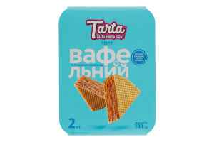 Торт зі згущеним молоком Вафельний Tarta к/у 180г