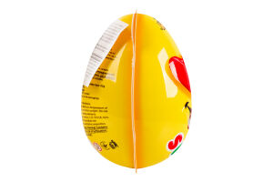 Яйцо пластиковое для девочки и мальчика с конфетами и сюрпризом Smiley face Wooow п/у 35г в ассорт