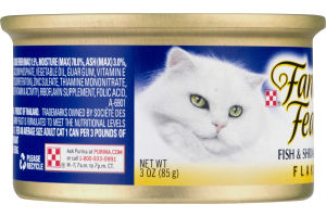 Fancy Feast Gourmet Cat Food Fish & Shrimp Feast Flaked