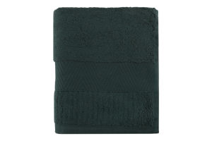 Рушник зелений махровий зеро твіст з бордюром 40*70см 600г/м2 ГМ Текстайл