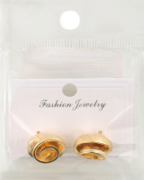 Сережки-гвіздки жовтий метал в асортименті LF25051543