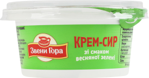 Крем-сыр 50% со вкусом весенней зелени Звени Гора ст 130г