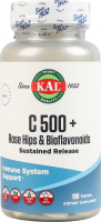 Добавка диетическая таблетки C 500 + rose hips and bioflavonoids KAL 100шт