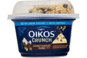 Dannon Oikos Nonfat Yogurt Crunch Coconut Chocolate Crumble
