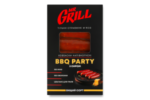 Колбаски С сыром BBQ party Mr.Grill п/к в/с к/у 350г