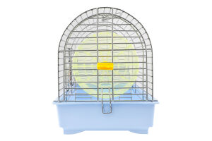 Клітка д/гризунів Фаворит блакитна хром з колесом 30*20*24см Природа