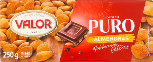 Шоколад чорний з мигдалем Puro Valor м/у 250г