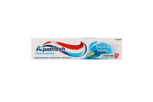 Паста зубная с фтором Fresh&Minty Triple protection Aquafresh 50мл