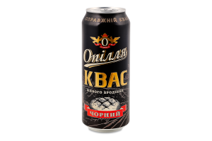 Квас живого бродіння Чорний 0,5л ж/б Опілля