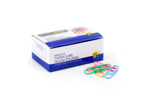 Скрепки заокруглені кольорові 28мм №BM.5015 Buromax 100шт