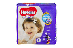 Huggies Little Movers Diapers Size 5 - 21 CT