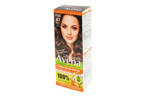 Крем-краска для волос стойкая Naturals №4.7 Avena 1шт