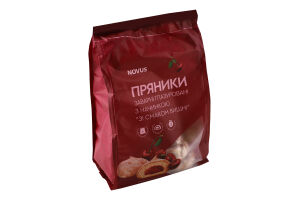 Пряники заварные глазированные с начинкой Со вкусом вишни Novus м/у 300г