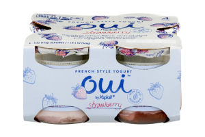Yoplait Oui French Style Yogurt Strawberry - 4 CT