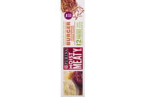 Purina Moist & Meaty Dog Food Burger With Cheddar Cheese Pouches - 12 CT