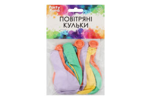 Набір кульок латексних Макарон пастель 25см 10шт Паті Хата