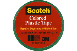 Scotch Green Colored Plastic Tape