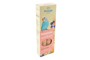 Корм для волнистых попугаев фруктовый Колосок Природа к/у 140г