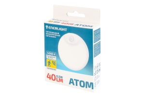Светильник аккумуляторный с датчиком движения 40lm 0.5W 4000К №ATOM40DC06N Atom Enerlight 1шт