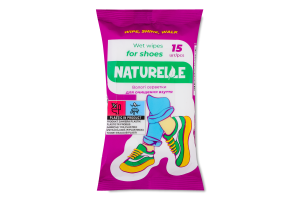 Салфетки влажные для очистки обуви Naturelle 15шт