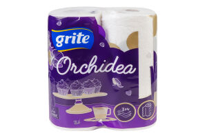 Рушники паперові Grite Orchidea Gold 2 рул