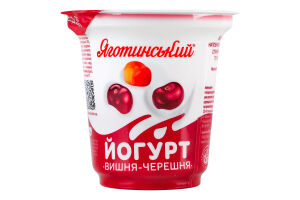 Йогурт 2.1% с фруктовым наполнителем Вишня-черешня Яготинський ст 260г