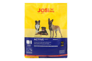 Корм сухой полнорационный для взрослых собак Active JosiDog м/у 900г