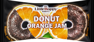 Пончики LittleHappy 2x60г з апельсин джемом И196(Болгарія)