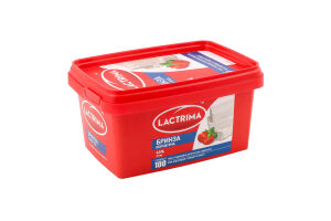 Сир Бринза коров"яча 45% 400г ванночка Лактріма