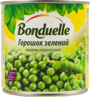 Горошек зеленый стерилизованный Bonduelle ж/б 400г