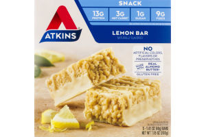 Atkins Snack Lemon Bar - 5 CT