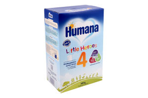 Суміш молочна для дітей від 18міс суха №4 Little heroes Humana к/у 500г