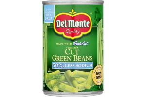 Del Monte Fresh Cut Green Beans 50% Less Sodium