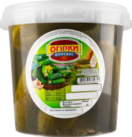 Огурцы маринованные ТОВ Ревега ведро 1кг