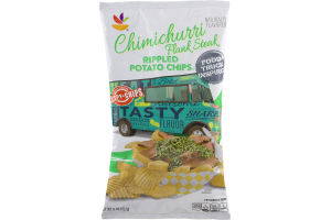 Ahold Food Truck Inspired Rippled Potato Chips Chimichurri Flank Steak