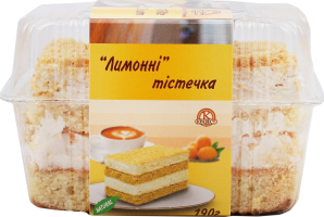 Тістечко Лимонне 2шт 190г блістер Кравест