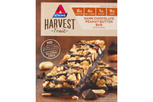Atkins Harvest Trail Dark Chocolate Peanut Butter Bar - 9 CT