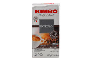 Кофе жареный молотый Intenso Kimbo в/у 250г